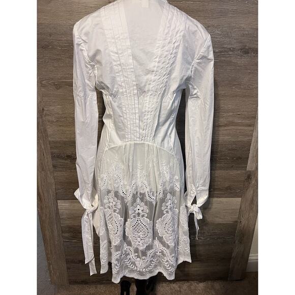 Trelise Cooper Victorian Principal Tabitha Cottagecore Button White Tunic Sz 6 - Picture 1 of 9